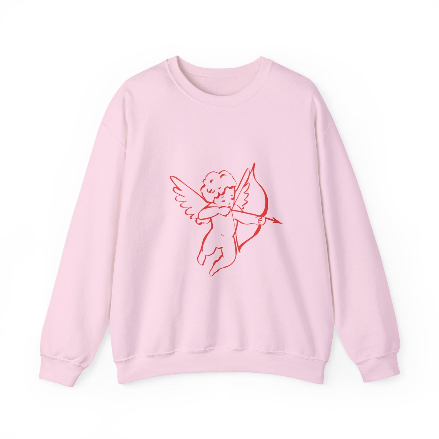 Cupid with Arrow Sweatshirt | Valentine Cupid Graphic Crewneck, Valentines Day Gift