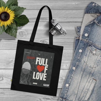 Full of Love Tote Bag - Black