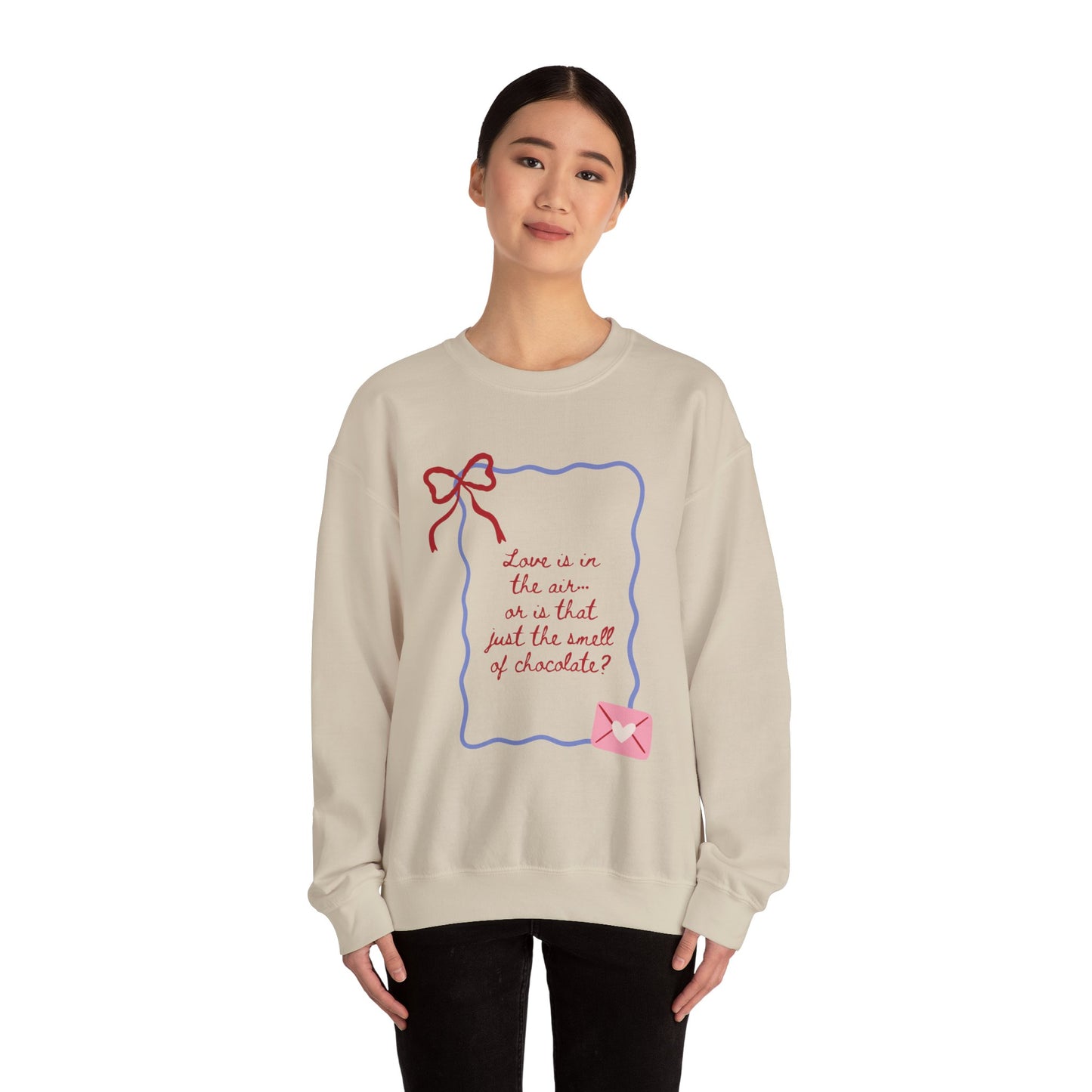 Love is in the Air Doodle Valentine's Day Sweatshirt, Gifts for Her, Vday gift ideas, Valentine's Sweater, Trendy Aesthetic, Valentine Gift