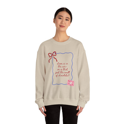 Love is in the Air Doodle Valentine's Day Sweatshirt, Gifts for Her, Vday gift ideas, Valentine's Sweater, Trendy Aesthetic, Valentine Gift
