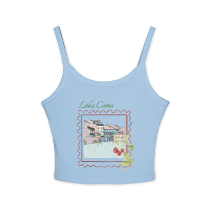 Lake Como Italy Spaghetti Strap Tank Top