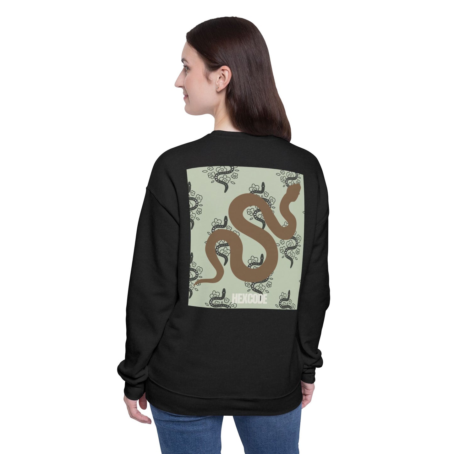 Sneaky Snake Streetwear Sweatshirt - Black