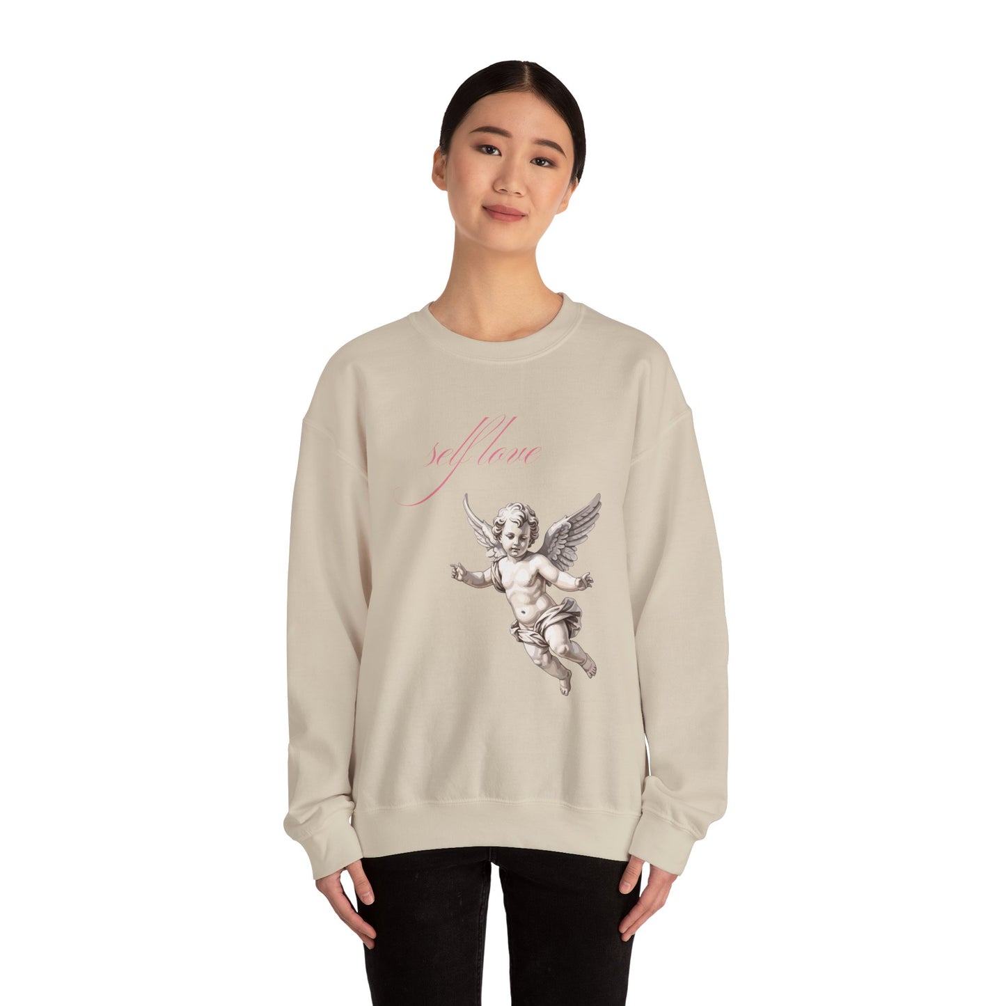 Self Love Cherub Valentine's Day Sweatshirt, Gifts for Her, Vday gift ideas, Valentine's Sweater, Trendy Aesthetic, Valentine Gift, Cupid