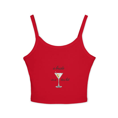 A Bride in a Tini Bit Tank Top