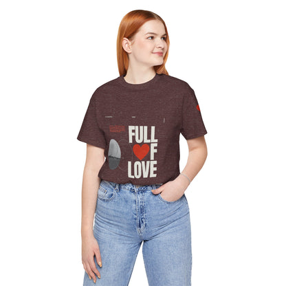 Full of Love Streetwear T-Shirt - Heather Maroon