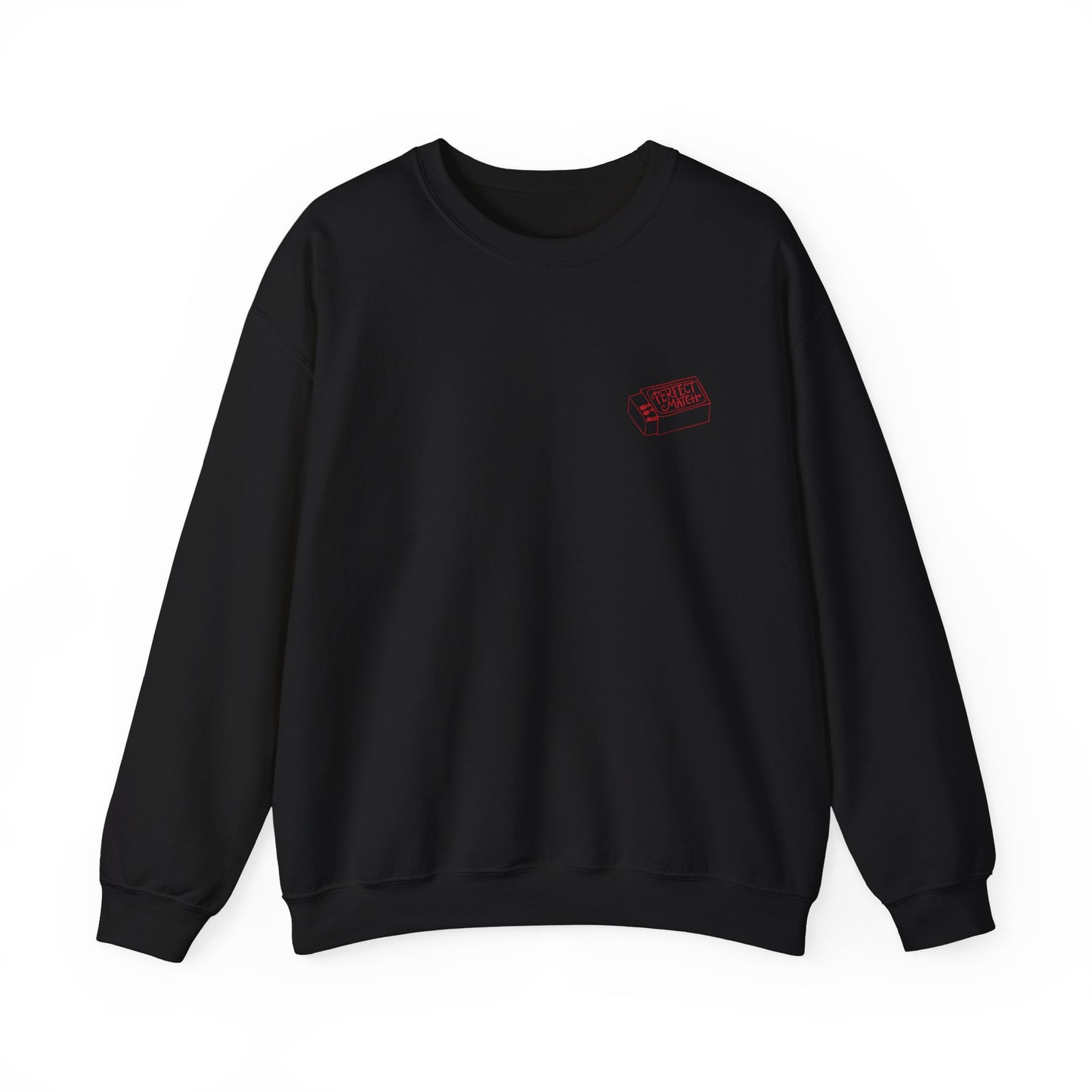 Perfect Match Valentine's Day Sweatshirt - Red Illustration | Graphic Crewneck, Valentines Day Gift, Gifts for Her, Gifts for Him