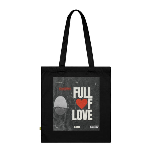 Full of Love Tote Bag - Black