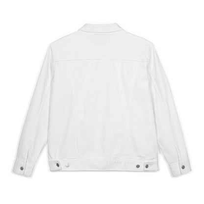 Embroidered Unisex Denim Jacket with Heart Design, Perfect for Gifts, Casual Wear, Spring Fashion, Festival Outfits, Unique Style