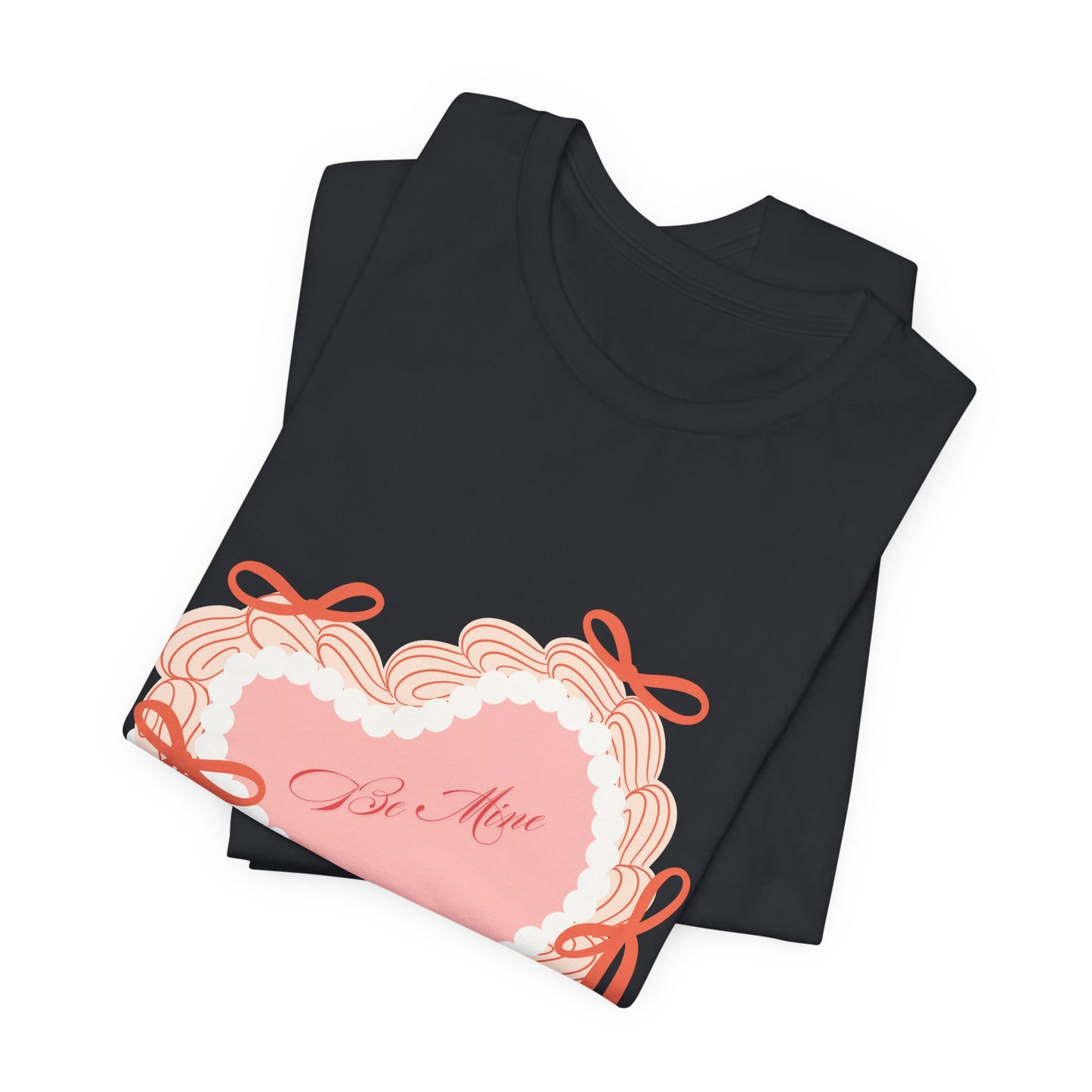 Be Mine Valentine's Graphic Streetwear T-Shirt - Vintage Black