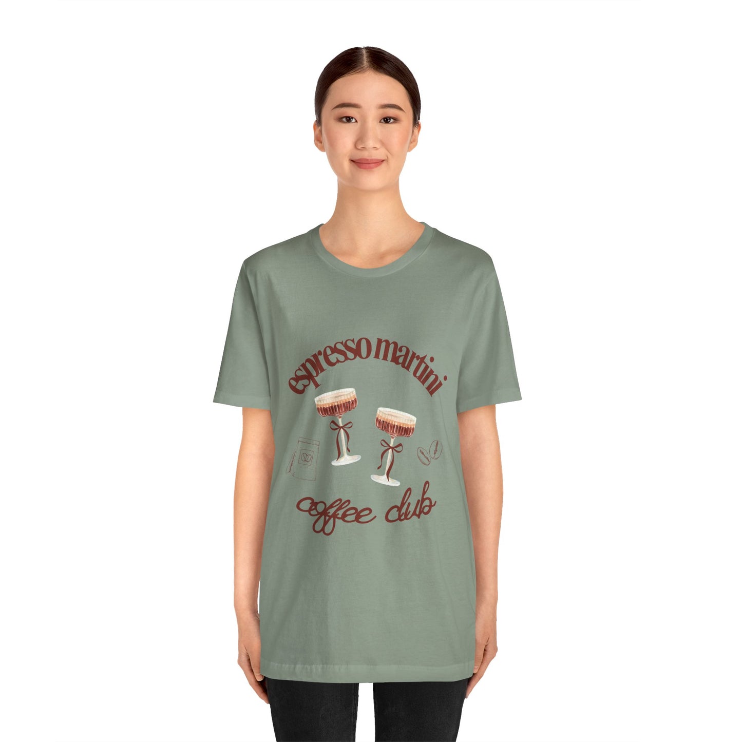 Espresso Martini Coffee Club Two Tinis Graphic Streetwear T-Shirt