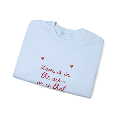Love is in the Air Scribble Graphic Doodle Valentine's Day Sweatshirt, Gifts for Her, Vday gift ideas, Valentine's Sweater, Trendy Aesthetic