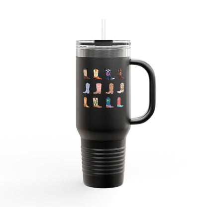 These Boots Insulated Travel Tumbler Mug