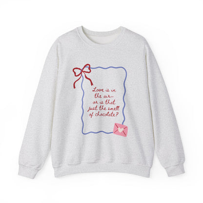 Love is in the Air Doodle Valentine's Day Sweatshirt, Gifts for Her, Vday gift ideas, Valentine's Sweater, Trendy Aesthetic, Valentine Gift