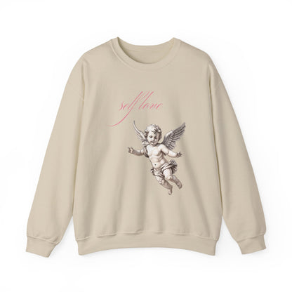 Self Love Cherub Valentine's Day Sweatshirt, Gifts for Her, Vday gift ideas, Valentine's Sweater, Trendy Aesthetic, Valentine Gift, Cupid