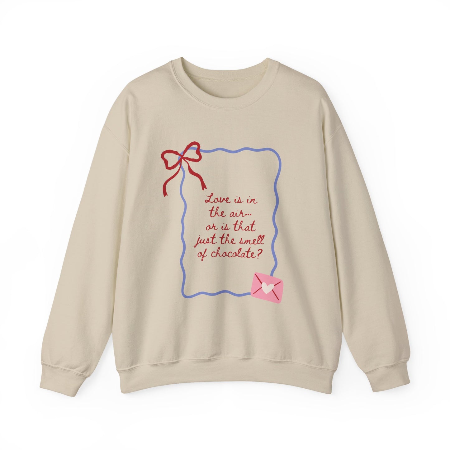 Love is in the Air Doodle Valentine's Day Sweatshirt, Gifts for Her, Vday gift ideas, Valentine's Sweater, Trendy Aesthetic, Valentine Gift