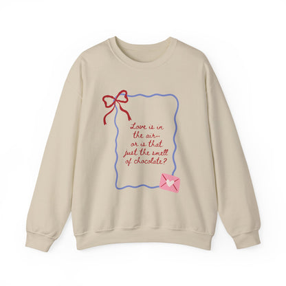 Love is in the Air Doodle Valentine's Day Sweatshirt, Gifts for Her, Vday gift ideas, Valentine's Sweater, Trendy Aesthetic, Valentine Gift