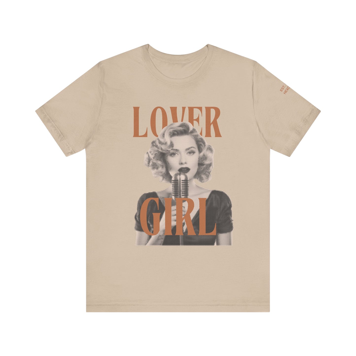 Lovergirl Graphic Streetwear T-Shirt - Tan