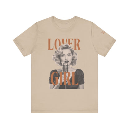 Lovergirl Graphic Streetwear T-Shirt - Tan