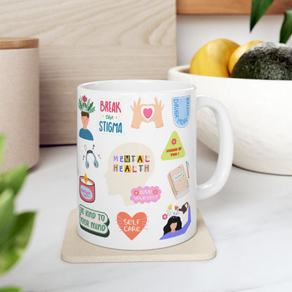 Mental Health Matters Cute Ceramic Coffee Cup Mug
