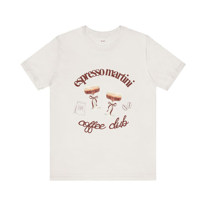 Espresso Martini Coffee Club Two Tinis Graphic Streetwear T-Shirt
