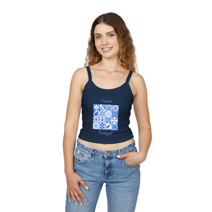 Lisbon Portugal Spaghetti Strap Tank Top