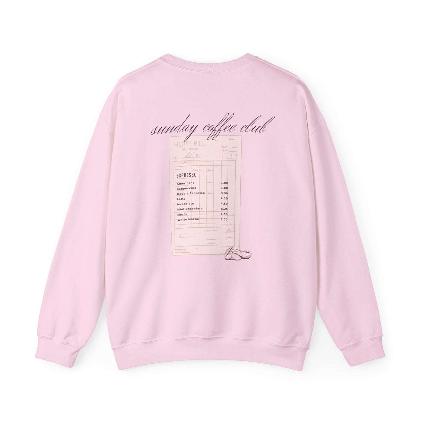 Sunday Coffee Club Sweatshirt | Back Graphic, Coffee Theme, Graphic Sweatshirt, Gifts for Her, Gifts for Mom