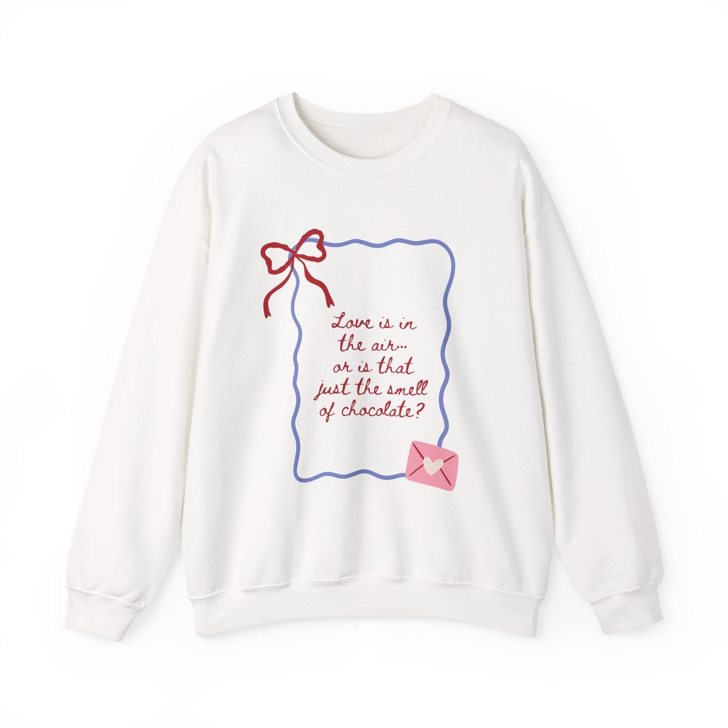Love is in the Air Doodle Valentine's Day Sweatshirt, Gifts for Her, Vday gift ideas, Valentine's Sweater, Trendy Aesthetic, Valentine Gift