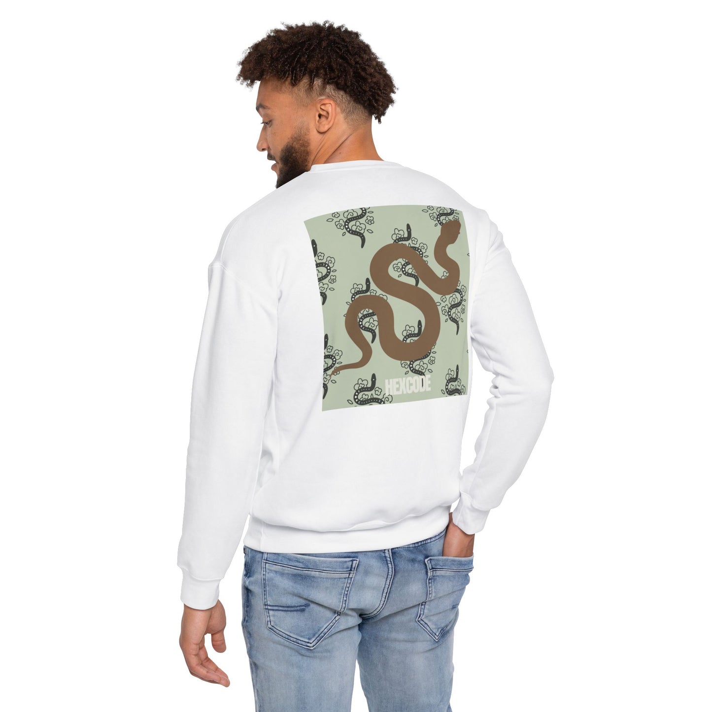 Sneaky Snake Streetwear Sweatshirt - White