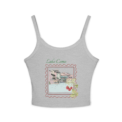 Lake Como Italy Spaghetti Strap Tank Top