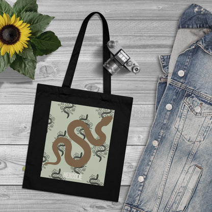 Sneaky Snake Tote Bag - Black