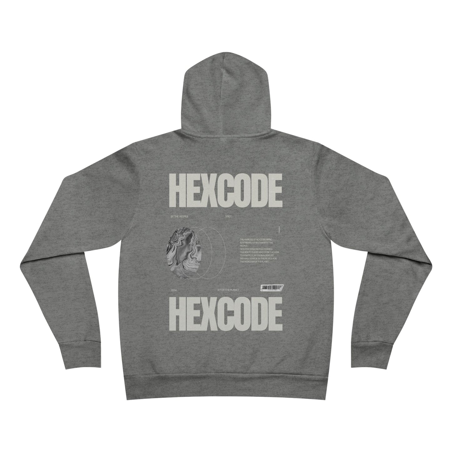 HexCode Original Streetwear Fleece Pullover Hoodie - Deep Heather