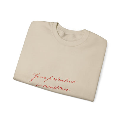 Your Potential is Limitless Valentine's Day Sweatshirt, Gifts for Her, Vday gift ideas, Valentine's Sweater, Trendy Aesthetic, Valentine