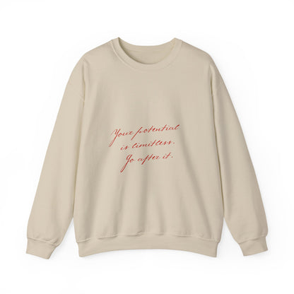 Your Potential is Limitless Valentine's Day Sweatshirt, Gifts for Her, Vday gift ideas, Valentine's Sweater, Trendy Aesthetic, Valentine