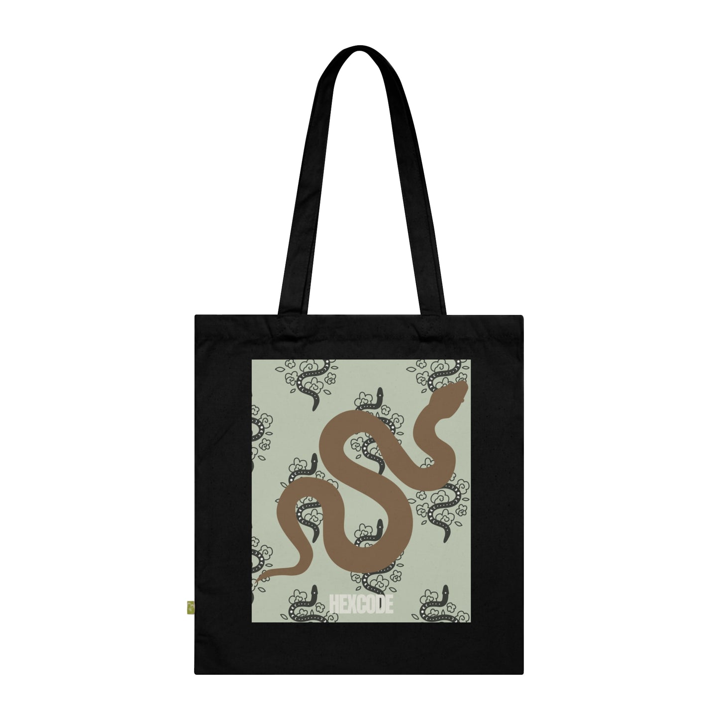 Sneaky Snake Tote Bag - Black