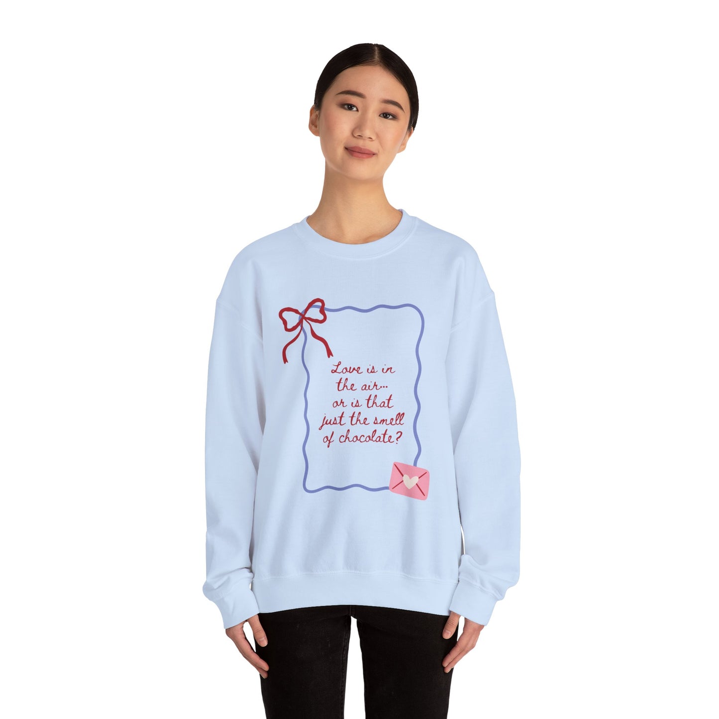 Love is in the Air Doodle Valentine's Day Sweatshirt, Gifts for Her, Vday gift ideas, Valentine's Sweater, Trendy Aesthetic, Valentine Gift