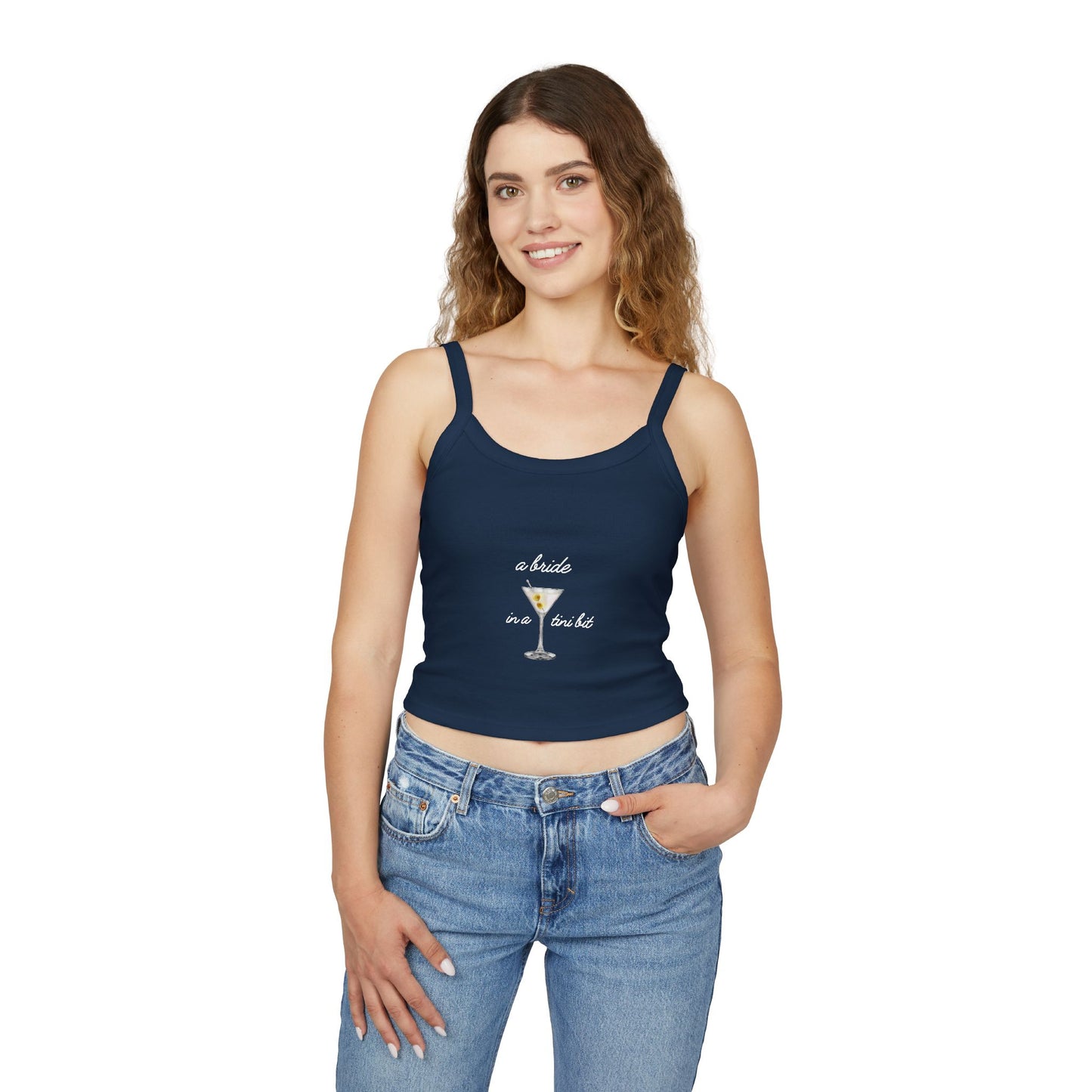 A Bride in a Tini Bit Tank Top