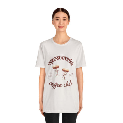 Espresso Martini Coffee Club Two Tinis Graphic Streetwear T-Shirt