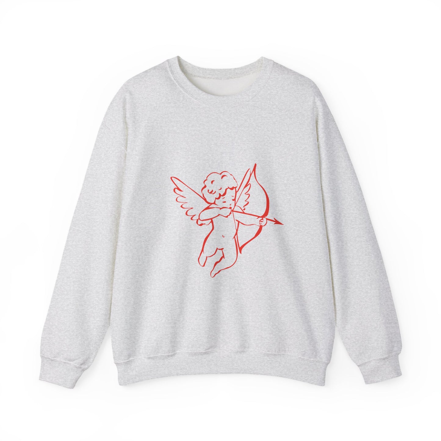 Cupid with Arrow Sweatshirt | Valentine Cupid Graphic Crewneck, Valentines Day Gift