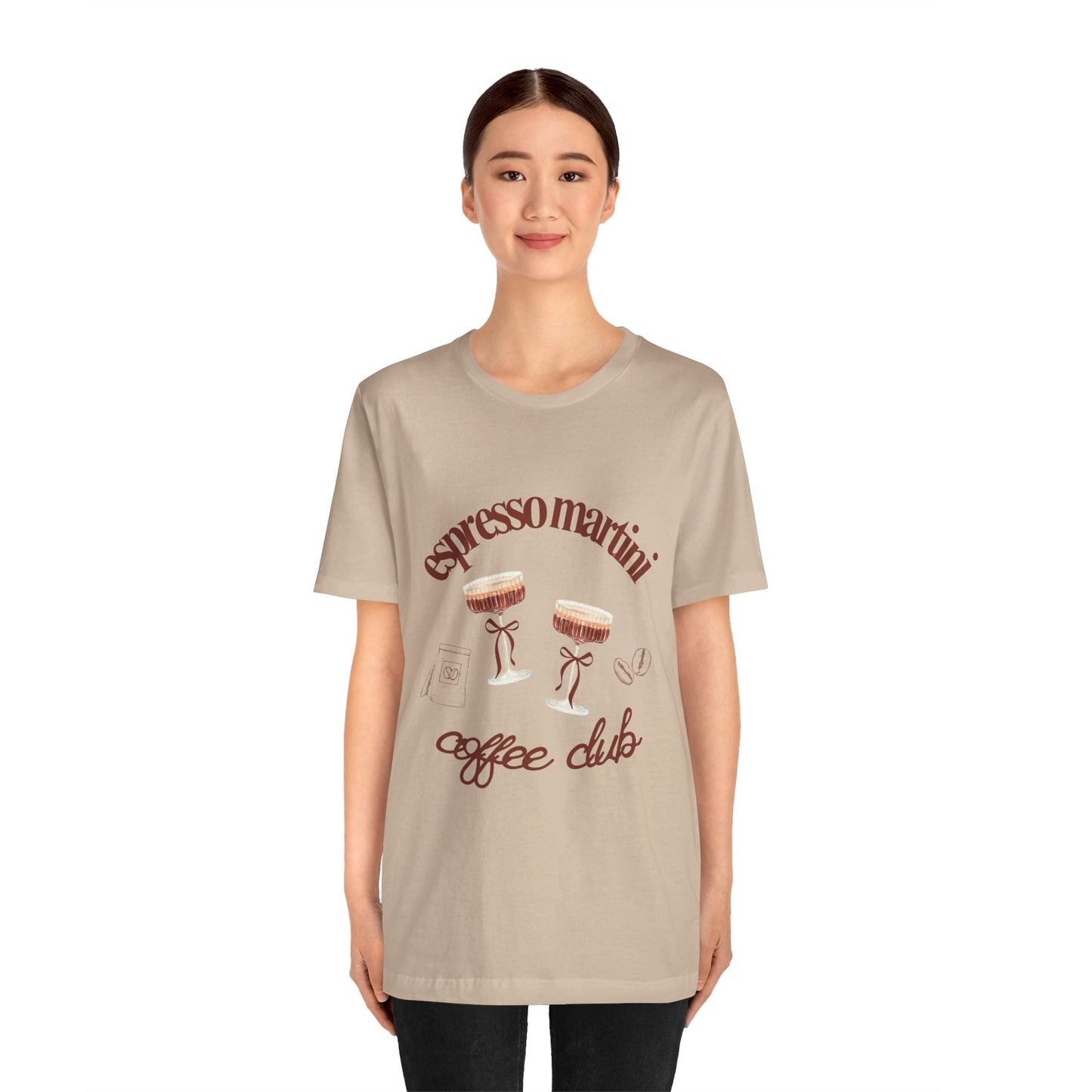 Espresso Martini Coffee Club Two Tinis Graphic Streetwear T-Shirt