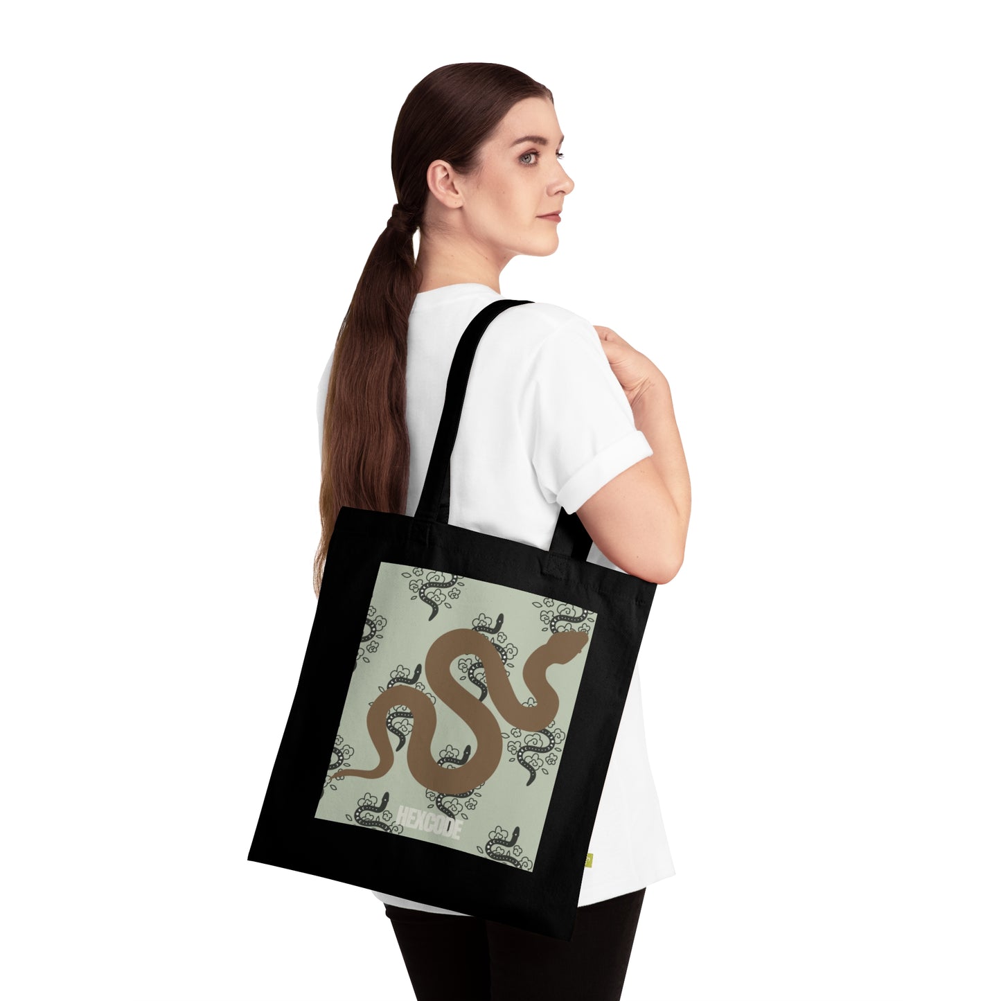 Sneaky Snake Tote Bag - Black