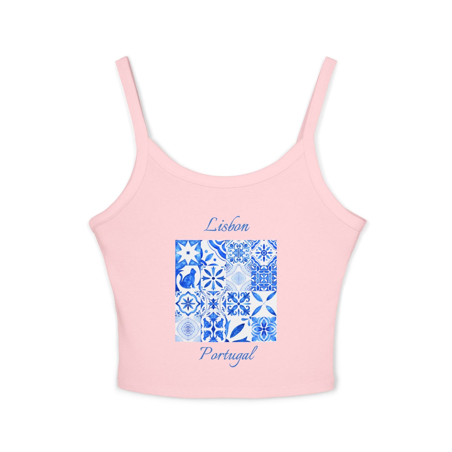 Lisbon Portugal Spaghetti Strap Tank Top