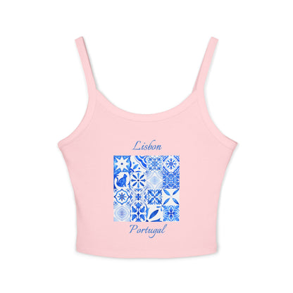 Lisbon Portugal Spaghetti Strap Tank Top