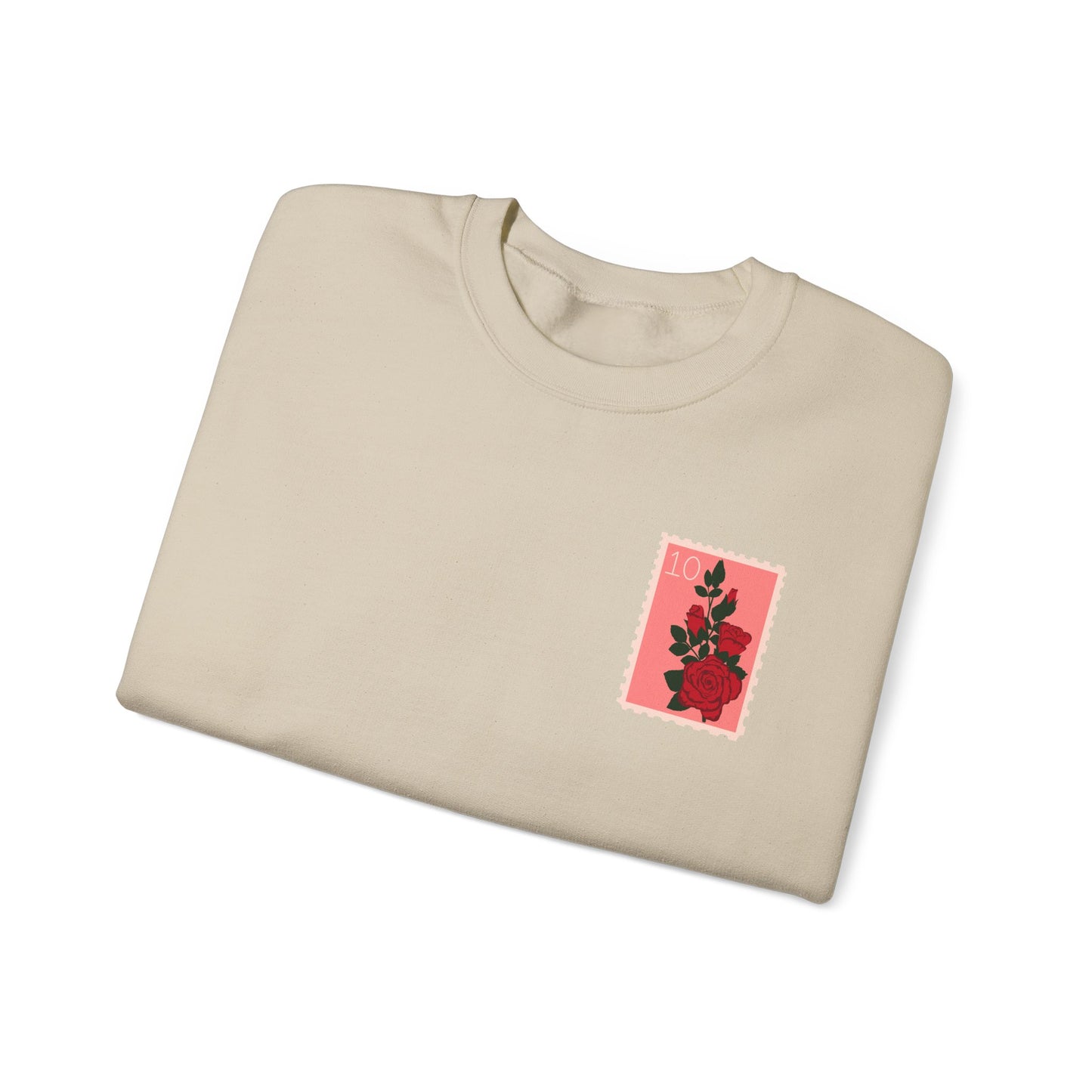 Valentine's Day Letter Stamps Sweatshirt | Graphic Crewneck, Valentines Day Gift, Gifts for Her, Gifts for Him, Valentine's Day Present