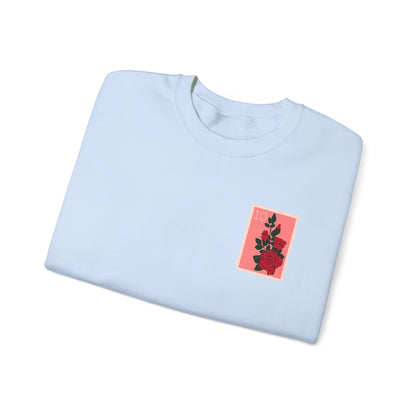 Valentine's Day Letter Stamps Sweatshirt | Graphic Crewneck, Valentines Day Gift, Gifts for Her, Gifts for Him, Valentine's Day Present