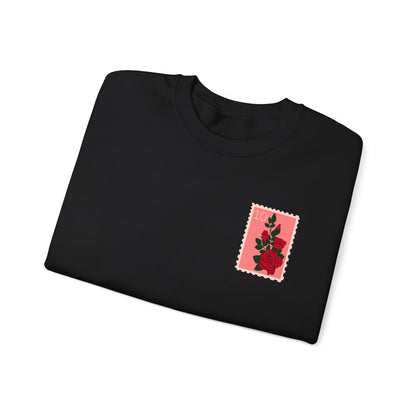 Valentine's Day Letter Stamps Sweatshirt | Graphic Crewneck, Valentines Day Gift, Gifts for Her, Gifts for Him, Valentine's Day Present