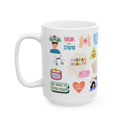 Mental Health Matters Cute Ceramic Coffee Cup Mug