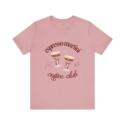 Espresso Martini Coffee Club Two Tinis Graphic Streetwear T-Shirt