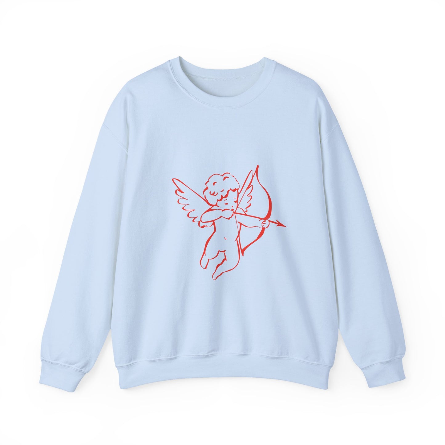 Cupid with Arrow Sweatshirt | Valentine Cupid Graphic Crewneck, Valentines Day Gift