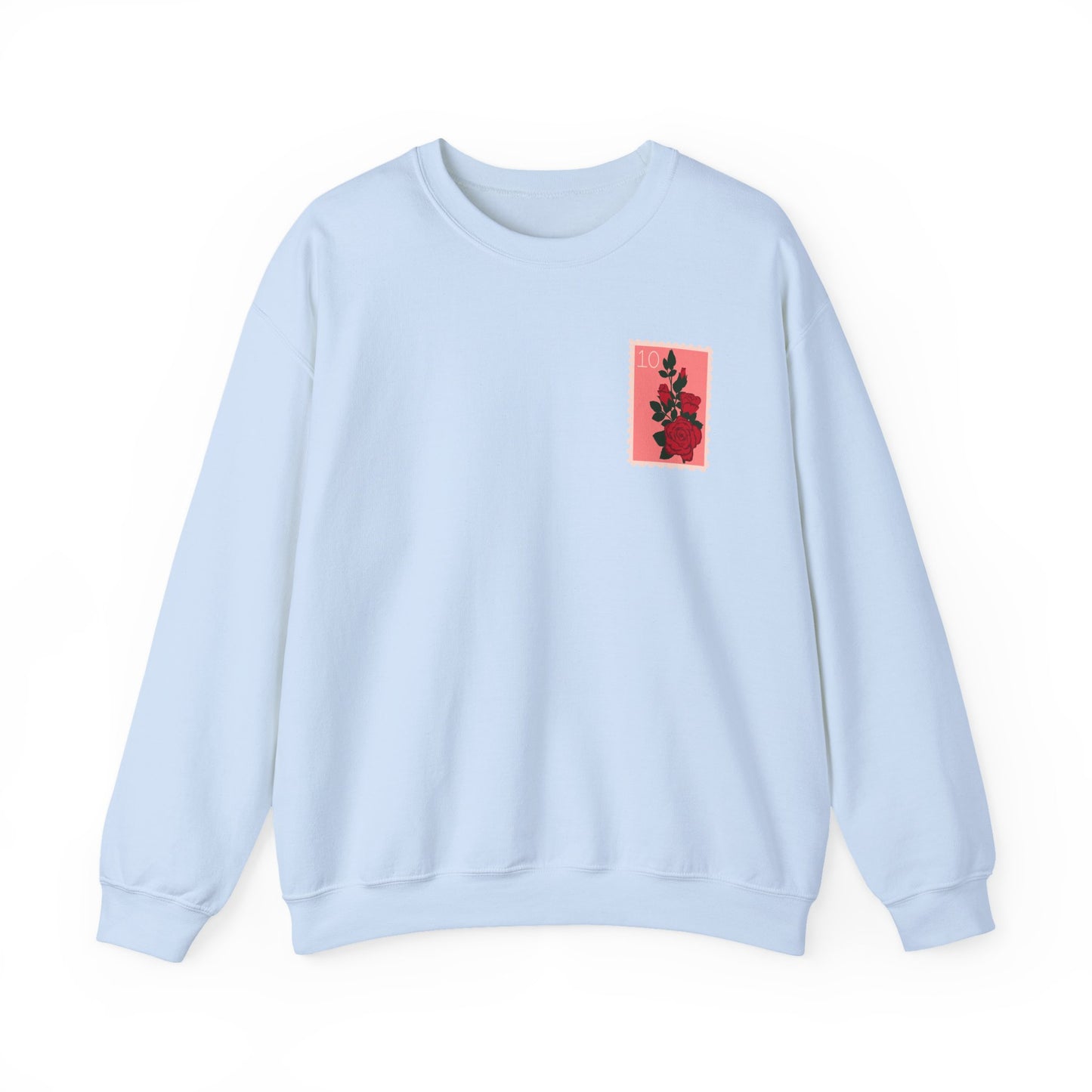 Valentine's Day Letter Stamps Sweatshirt | Graphic Crewneck, Valentines Day Gift, Gifts for Her, Gifts for Him, Valentine's Day Present