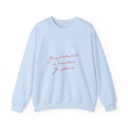 Your Potential is Limitless Valentine's Day Sweatshirt, Gifts for Her, Vday gift ideas, Valentine's Sweater, Trendy Aesthetic, Valentine